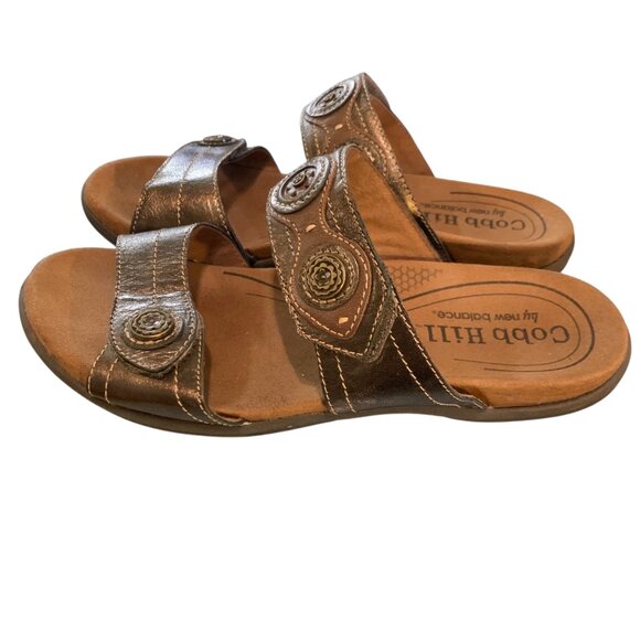 Lot of 2 Cobb Hill By New Balance RevLite Brown & Tan Sandles Sz 7W - Picture 6 of 16